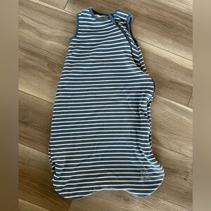 Woolino sleep sack 6-18 months Navy stripes and Kickee Pants sleeper
